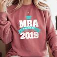 MBA Class Of 2019 Graduate Business School Graduation Comfort Colors Sweatshirt Crimson