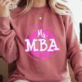 MBA Graduation Masters Business Administration T-Shirt Comfort Colors Sweatshirt Crimson
