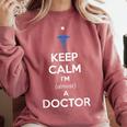 Medical Student Almost Doctor Med School Graduation Comfort Colors Sweatshirt Crimson