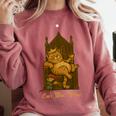 Medieval Cat Sarcastic Queen Lazy King Introvert Kitty Comfort Colors Sweatshirt Crimson Medieval Cat Sarcastic Queen Lazy King Introvert Kitty Comfort Colors Sweatshirt Crimson