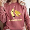 Medium Mature Banana Banana Real School Graduation Celebrations Comfort Colors Sweatshirt Crimson
