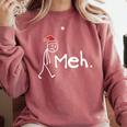 Meh Christmas Introvert Comfort Colors Sweatshirt Crimson Meh Christmas Introvert Comfort Colors Sweatshirt Crimson