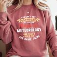 Meteorology Major Student Shirt Graduation Comfort Colors Sweatshirt Crimson