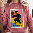 Mexican For Graduation 2025 El Graduado Premium Tri-Blend Comfort Colors Sweatshirt Crimson