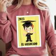 Mexican For Graduation El Graduado 2023 Comfort Colors Sweatshirt Crimson