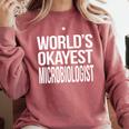 Microbiologist Microbiology Major Graduation Men Comfort Colors Sweatshirt Crimson