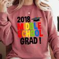 Middle School Graduation Class Of 2018 Shirt Comfort Colors Sweatshirt Crimson