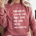 Middle School Graduation Comfort Colors Sweatshirt Crimson