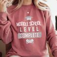 Middle School Graduation Tee Video Gaming Graduate Shirts Comfort Colors Sweatshirt Crimson