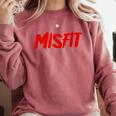Misfit Outfit And Costume Introvert Apparel Comfort Colors Sweatshirt Crimson Misfit Outfit And Costume Introvert Apparel Comfort Colors Sweatshirt Crimson