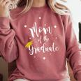 Mom Of The Graduate Mother Of Grad Mama Of Senior Graduation Comfort Colors Sweatshirt Crimson
