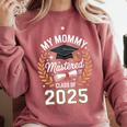 My Mommy Mastered It Class Of 2025 Masters Graduation Outfit Comfort Colors Sweatshirt Crimson