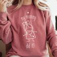 My Mommy Did It Nurse Graduation Son Daughter Christmas Comfort Colors Sweatshirt Crimson