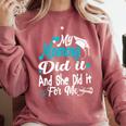My Mommy Did It Tee Graduation Graduated Mom Proud Children Comfort Colors Sweatshirt Crimson