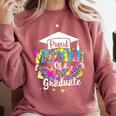 Mother Of a 2025 Graduate Tie Dye Class Senior Graduation 25 Comfort Colors Sweatshirt Crimson