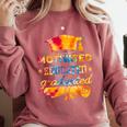 Motivated Educated Graduated Graduation Comfort Colors Sweatshirt Crimson