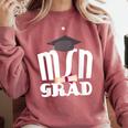 MSN Masters Graduation Men Women Son Daughter Comfort Colors Sweatshirt Crimson