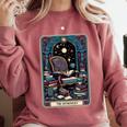 Mystical Library Book Reader The Introvert Tarot Card Comfort Colors Sweatshirt Crimson Mystical Library Book Reader The Introvert Tarot Card Comfort Colors Sweatshirt Crimson