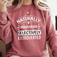 Naturally Introverted Selectively ExtrovertedIntrovert Joke Comfort Colors Sweatshirt Crimson Naturally Introverted Selectively ExtrovertedIntrovert Joke Comfort Colors Sweatshirt Crimson