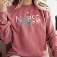New Nurse Est 2019 TShirt School Graduation Nursing Comfort Colors Sweatshirt Crimson