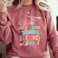 Next Stop 2nd Grade 1st First Grade Graduation Last Day Comfort Colors Sweatshirt Crimson