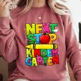 Next Stop Kindergarten Preschool Graduation 2023 Boys Girls Comfort Colors Sweatshirt Crimson