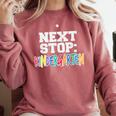 Next Stop Kindergarten Tshirt For Preschool Graduation Comfort Colors Sweatshirt Crimson