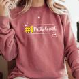 No 1 Pathologist Graduation Anniversairy Birthday Hospital Comfort Colors Sweatshirt Crimson
