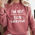 Not 4 Everyone Sarcastic Introvert Graphic Comfort Colors Sweatshirt Crimson