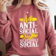 Not Anti Social Just Selectively Social Introvert Comfort Colors Sweatshirt Crimson Not Anti Social Just Selectively Social Introvert Comfort Colors Sweatshirt Crimson