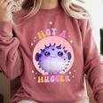 Not a Hugger Cute Pufferfish Autism Awareness Introverts Comfort Colors Sweatshirt Crimson Not a Hugger Cute Pufferfish Autism Awareness Introverts Comfort Colors Sweatshirt Crimson