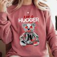 Not A Hugger Teddy Bear Antisocial Introvert Comfort Colors Sweatshirt Crimson Not A Hugger Teddy Bear Antisocial Introvert Comfort Colors Sweatshirt Crimson