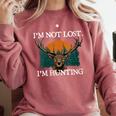 Im Not Lost Im Hunting Introvert Hunter Antisocial Comfort Colors Sweatshirt Crimson Im Not Lost Im Hunting Introvert Hunter Antisocial Comfort Colors Sweatshirt Crimson
