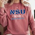 NSU No Such University High School Graduation Comfort Colors Sweatshirt Crimson
