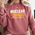 Nuclear Engineer In Progress Engineer Graduation Comfort Colors Sweatshirt Crimson