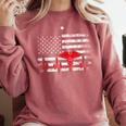 Nurse 2018 American Flag Tee Nursing School Graduation Comfort Colors Sweatshirt Crimson