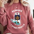 Nurse & Graduation Comfort Colors Sweatshirt Crimson
