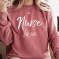 Nurse Est 2018 Shirt Cute Nursing School Graduation Comfort Colors Sweatshirt Crimson