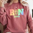 Nurse Graduation Shirt RN Est 2018 Rainbow Tshirt Comfort Colors Sweatshirt Crimson
