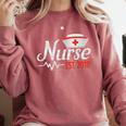 Nurse Nursing School Graduation Est 2018 Shirt Comfort Colors Sweatshirt Crimson