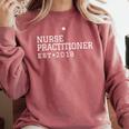 Nurse Practitioner 2018 Graduation Idea Comfort Colors Sweatshirt Crimson
