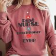 Nurse Practitioner Graduation FNP MSN Nurses Week Comfort Colors Sweatshirt Crimson
