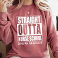 Nurse School 2018 RN Graduation Nursing Graduate Shirt Comfort Colors Sweatshirt Crimson