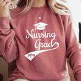 Nursing Graduate Grad 2019 Nurses Graduation Comfort Colors Sweatshirt Crimson