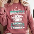 Nursing School Graduation Inherited RN LPN Nurse Grad 2021 Comfort Colors Sweatshirt Crimson