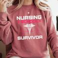 Nursing School Graduation Shirt Comfort Colors Sweatshirt Crimson