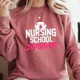 Nursing School Survivor Shirt Graduation Party Tee Comfort Colors Sweatshirt Crimson