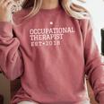 Occupational Therapist 2018 Graduation Comfort Colors Sweatshirt Crimson