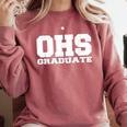 OHS High School Graduation Party Rival Game OHS Reunion Comfort Colors Sweatshirt Crimson