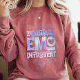Omnisexual Emo Introvert Pride Trendy Mystic Teen Goth Style Comfort Colors Sweatshirt Crimson